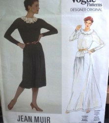 2889 MUIR PULLOVER LS KNIT NECK RUFFLE DRESS LENGTHS PATTERN 12